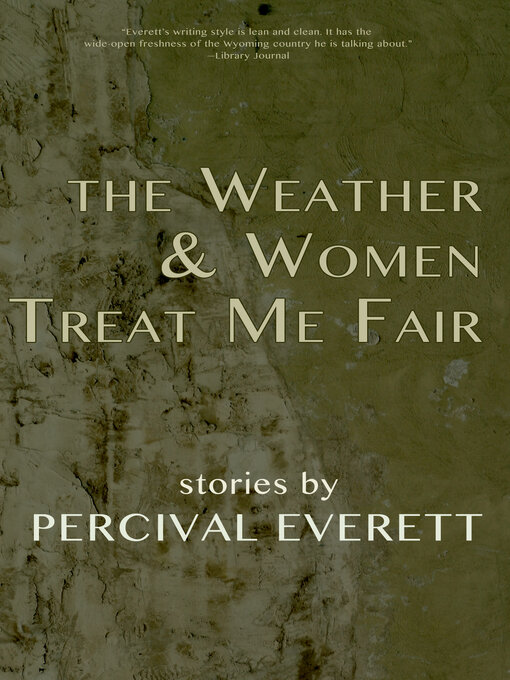 Cover image for The Weather and Women Treat Me Fair